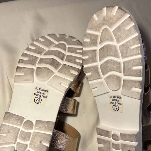 Soda Metallic Gold Women's Sandals - Picture 5 of 5